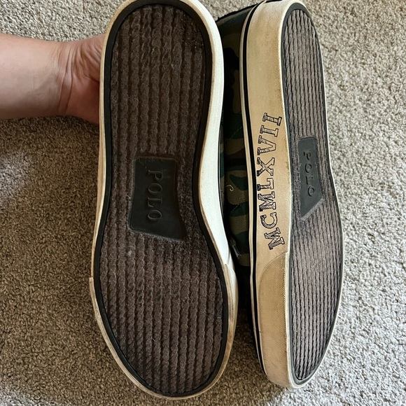 Polo Ralph Lauren Solomon Mens Size 13 Camo High Top Shoes Sneakers 01087 - Picture 6 of 7